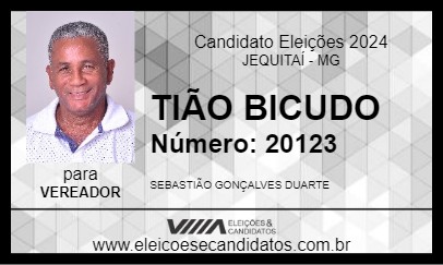 Candidato TIÃO BICUDO 2024 - JEQUITAÍ - Eleições