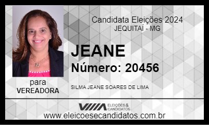 Candidato JEANE 2024 - JEQUITAÍ - Eleições