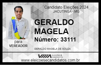 Candidato GERALDO MAGELA 2024 - JACUTINGA - Eleições