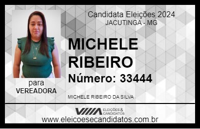 Candidato MICHELE RIBEIRO 2024 - JACUTINGA - Eleições