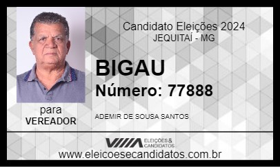 Candidato BIGAU 2024 - JEQUITAÍ - Eleições