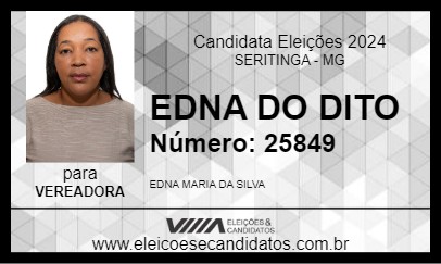 Candidato EDNA DO DITO 2024 - SERITINGA - Eleições