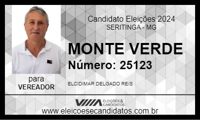 Candidato MONTE VERDE 2024 - SERITINGA - Eleições