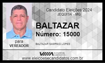 Candidato BALTAZAR 2024 - JEQUITAÍ - Eleições