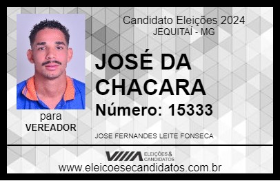 Candidato JOSÉ DA CHACARA 2024 - JEQUITAÍ - Eleições