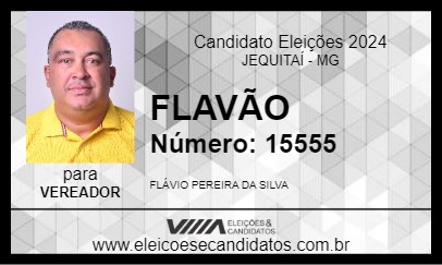 Candidato FLAVÃO 2024 - JEQUITAÍ - Eleições