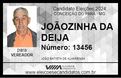 Candidato JOÃOZINHO DA DEIJA 2024 - CONCEIÇÃO DO PARÁ - Eleições