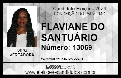 Candidato FLAVIANE DO SANTUÁRIO 2024 - CONCEIÇÃO DO PARÁ - Eleições