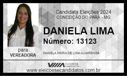 Candidato DANIELA LIMA 2024 - CONCEIÇÃO DO PARÁ - Eleições