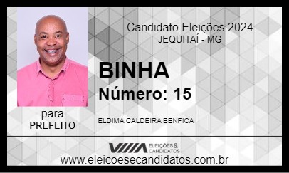 Candidato BINHA 2024 - JEQUITAÍ - Eleições