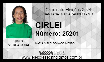 Candidato CIRLEI 2024 - SANTANA DO GARAMBÉU - Eleições