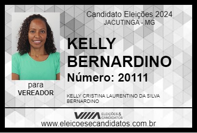 Candidato KELLY BERNARDINO 2024 - JACUTINGA - Eleições