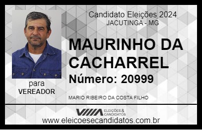 Candidato MAURINHO DA CACHARREL 2024 - JACUTINGA - Eleições