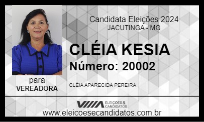 Candidato CLÉIA KESIA 2024 - JACUTINGA - Eleições