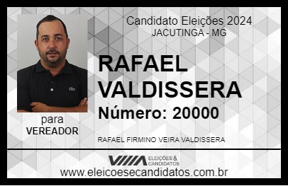 Candidato RAFAEL SAPUCAÍ 2024 - JACUTINGA - Eleições