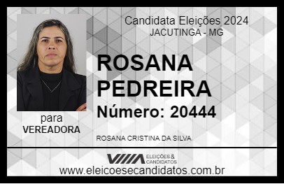 Candidato ROSANA PEDREIRA 2024 - JACUTINGA - Eleições