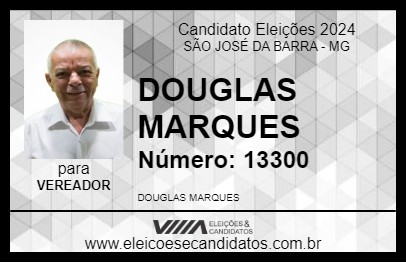 Candidato DOUGLAS MARQUES 2024 - SÃO JOSÉ DA BARRA - Eleições