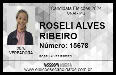 Candidato ROSELI ALVES RIBEIRO  2024 - UNAÍ - Eleições