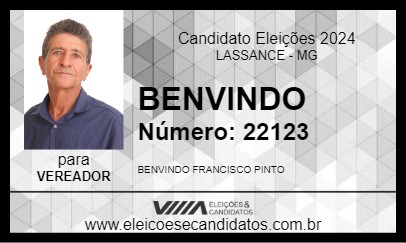 Candidato BENVINDO 2024 - LASSANCE - Eleições