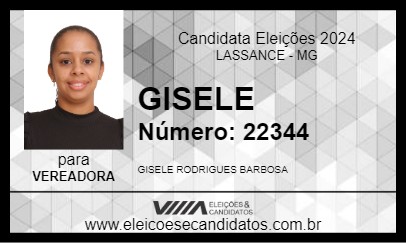 Candidato GISELE 2024 - LASSANCE - Eleições