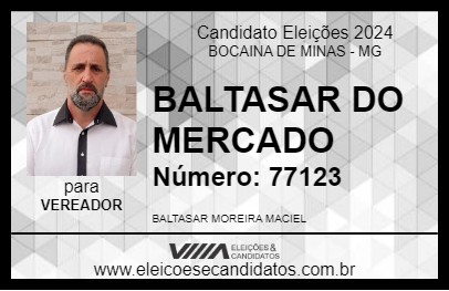 Candidato BALTASAR DO MERCADO 2024 - BOCAINA DE MINAS - Eleições