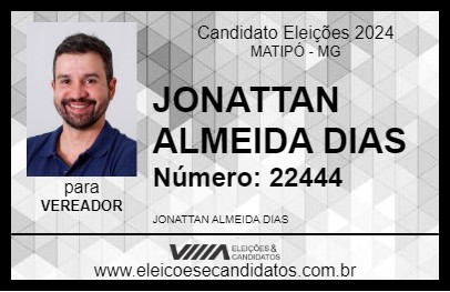 Candidato JONATTAN DO ZÉ DIAS 2024 - MATIPÓ - Eleições