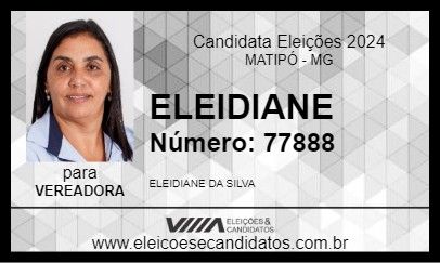 Candidato ELEIDIANE 2024 - MATIPÓ - Eleições