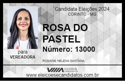 Candidato ROSA DO PASTEL 2024 - CORINTO - Eleições