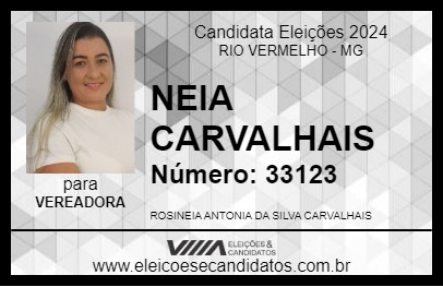 Candidato NEIA CARVALHAIS 2024 - RIO VERMELHO - Eleições