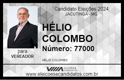 Candidato HÉLIO COLOMBO 2024 - JACUTINGA - Eleições