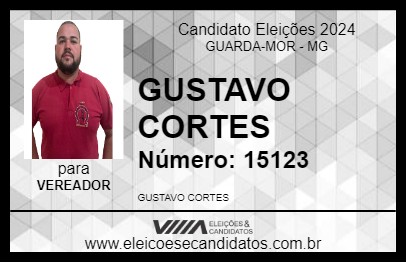 Candidato GUSTAVO CORTES 2024 - GUARDA-MOR - Eleições