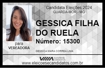 Candidato GESSICA FILHA DO RUELA 2024 - GUARDA-MOR - Eleições