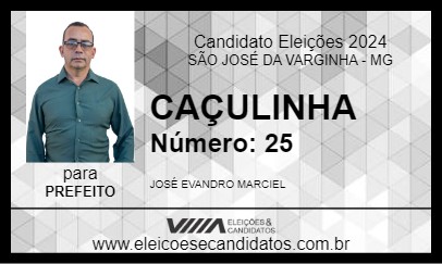 Candidato CAÇULINHA 2024 - SÃO JOSÉ DA VARGINHA - Eleições