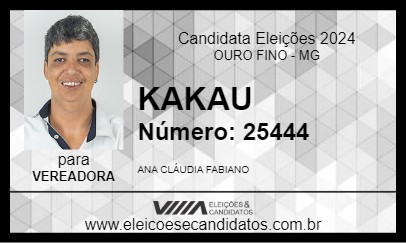 Candidato KAKAU 2024 - OURO FINO - Eleições