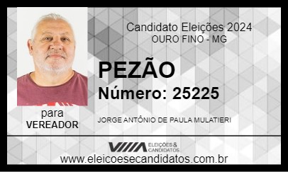 Candidato PEZÃO 2024 - OURO FINO - Eleições