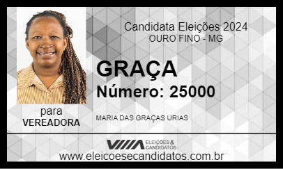 Candidato GRAÇA 2024 - OURO FINO - Eleições