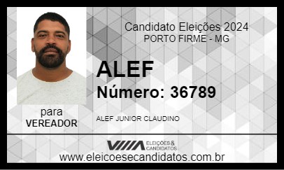 Candidato ALEF 2024 - PORTO FIRME - Eleições