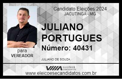 Candidato JULIANO PORTUGUES 2024 - JACUTINGA - Eleições