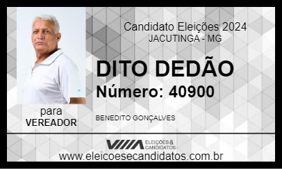 Candidato DITO DEDÃO 2024 - JACUTINGA - Eleições