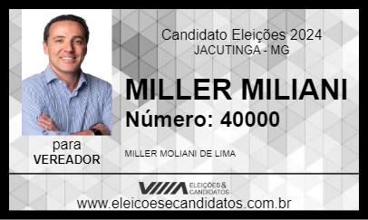 Candidato MILLER MOLIANI 2024 - JACUTINGA - Eleições