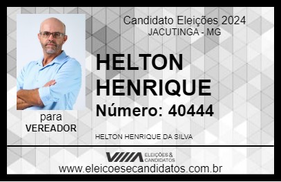 Candidato HELTON HENRIQUE 2024 - JACUTINGA - Eleições