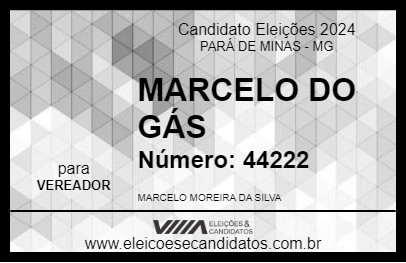 Candidato MARCELO DO GÁS 2024 - PARÁ DE MINAS - Eleições