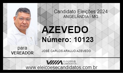 Candidato AZEVEDO 2024 - ANGELÂNDIA - Eleições