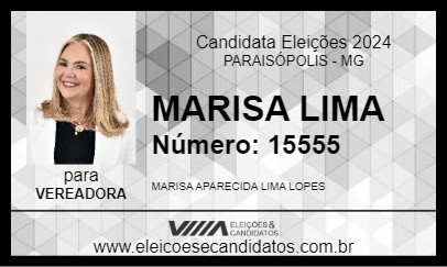 Candidato MARISA LIMA 2024 - PARAISÓPOLIS - Eleições