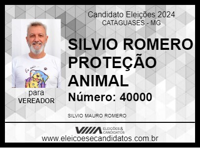 Candidato SILVIO ROMERO PROTEÇÃO ANIMAL 2024 - CATAGUASES - Eleições