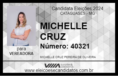 Candidato MICHELLE CRUZ 2024 - CATAGUASES - Eleições