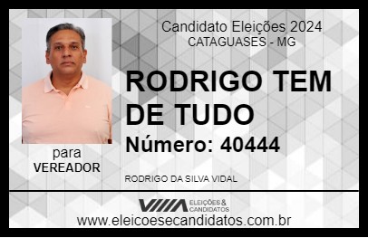 Candidato RODRIGO TEM DE TUDO 2024 - CATAGUASES - Eleições