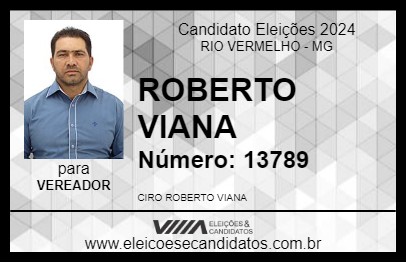 Candidato ROBERTO VIANA 2024 - RIO VERMELHO - Eleições