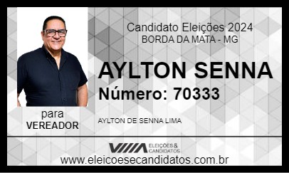 Candidato AYLTON SENNA 2024 - BORDA DA MATA - Eleições