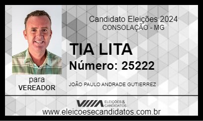 Candidato TIA LITA 2024 - CONSOLAÇÃO - Eleições